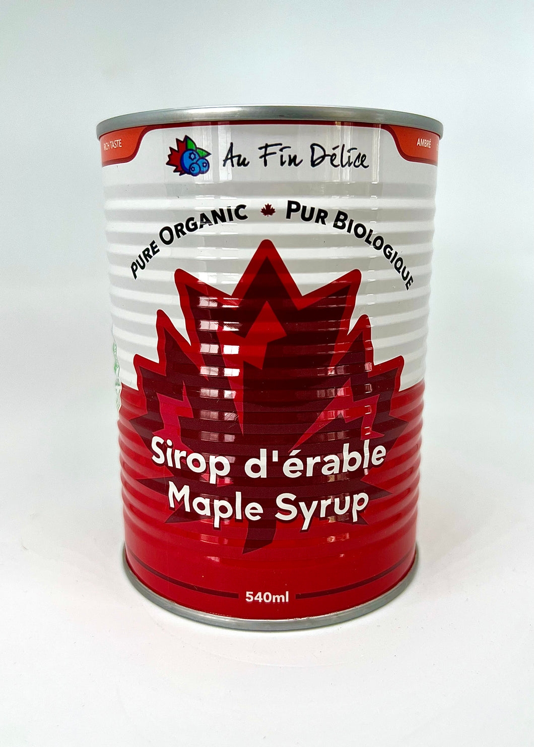 Sirop d’érable biologique 100% pur